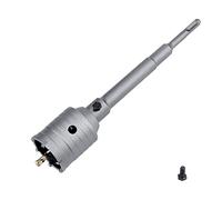 Sierra perforadora de hormigón de 40 mm con varilla de conexión de vástago SDS Plus de 220 mm, dientes de carburo de tungsteno (7,7 mm x 4 mm), sierra perforadora de cemento para piedra de pared de