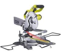 Sierra radial de ingletes RYOBI, 1500 W, disco de sierra de 216 mm, 48 dientes, capacidad de corte de 70 x 270 mm, con láser y LED, peso: 15 kg