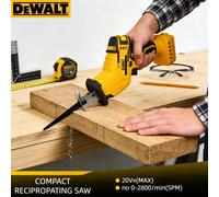 Sierra Recíproca Dewalt 20V sin Escobillas: Sierra Eléctrica Multifuncional con Motor Potente para Cortar Metal, Madera y Tuberías 369no battery