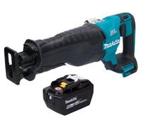 Sierra recíproca Makita DJR 187 Z con batería, sierra de sable de 18 V sin escobillas + 1 batería de 9,0 Ah - sin cargador