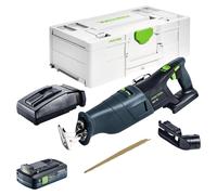Sierra sable a batería Festool RSC 18 EB-Basic 18 V sin escobillas + 1 batería de 4,0 Ah + cargador rápido + Systainer