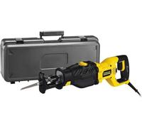 Sierra sabre pendular Stanley Fatmax FME365K, 1050W, carrera de 28 mm, 3500 revoluciones por minuto, herramienta profesional, color amarillo y