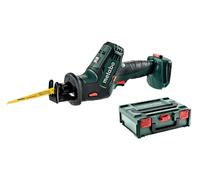 Metabo Sierra de sable inalámbrica SSE 18 LTX Compact sin batería MetaBox 145
