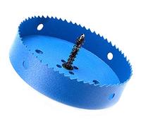 Sierras de Corona 115mm, M42 HSS Bi-Metal Coronas Perforadoras con Adaptador y Broca Piloto Profundidad de Corte 30mm, Abridor de Agujero para Metal Aluminio Madera PVC Plástico, Azul