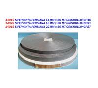 Sifer cinta persiana 18 mm x 50 mt gris rollo cp31