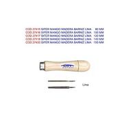 SIFER mango madera barniz lima 140 mm