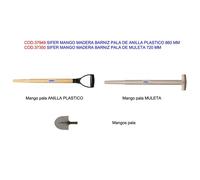 Sifer mango madera barniz pala de muleta 720 mm