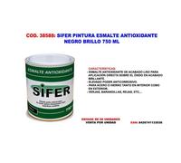 Sifer pintura esmalte antioxidante negro brillo 750 ml