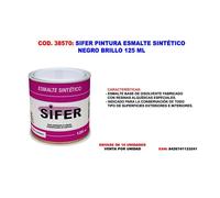 Sifer pintura esmalte sintetico negro mate 125 ml