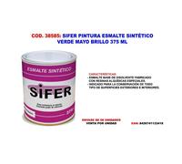 Sifer pintura esmalte sintetico verde mayo brillo 375 ml
