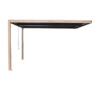 Sifnos Pergola Bioclimática 4x3m Con Efecto Madera