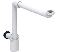 Geberit Sifón de lavabo 151.116.11.1 tubular, diámetro 32 mm, tubo de inmersión, blanco