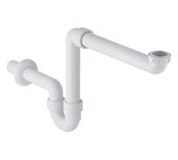 Geberit Sifón de lavabo modelo 151.107.11.1 – Ahorra espacio, salida horizontal DN40 – Blanco