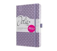 SIGEL 7J128 Agenda semanal, A6, rojo oscuro | Calendario, planificador, agenda semanal, organizador | Certificado FSC - Jolie