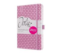SIGEL 7J129 Agenda semanal, A5, rojo oscuro | Calendario, planificador, agenda semanal, organizador | Certificado FSC - Jolie