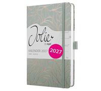 SIGEL 7J307 Agenda semanal, A5, beige, rosa | Calendario, planificador, agenda semanal, organizador | Certificado FSC - Jolie