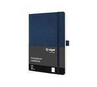 SIGEL CO327 Cuaderno premium a líneas, A5, tapa blanda, azul - Conceptum
