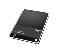 Sigel Cuaderno espiral CO822 17,4 x 21,4 cm cuadriculado tapa dura negro Conceptum