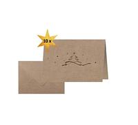 SIGEL DS071 Tarjetas de navidad "Christmas tree", A6 transversal, 10 tarjetas, fácil de imprimir