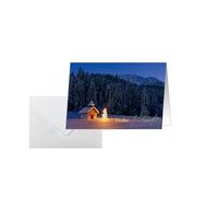Sigel DS096 - Juego de 10 tarjetas de Navidad A6 con sobres, ideales para imprimir, papel sostenible