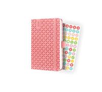 SIGEL J4110 Jolie Agenda semanal 2024, tapa dura, 9,5 x 15 cm, 174 páginas, rosado