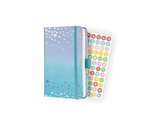 SIGEL J4346 Jolie Agenda semanal 2024, Butterfly Confetti Candy, 9,5 x 15 cm, tapa dura, 174 páginas, azul, violett