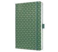 SIGEL J6135 Agenda semanal Jolie 2026-1 año - aprox A5 - natural green - dos páginas = una semana - tapa dura - 80 g/m² - verde - 174 p - certificación FSC