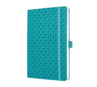 SIGEL JN103 Libreta Jolie, tamaño similar al formato DIN A5, rayada, tapa dura, color turquesa
