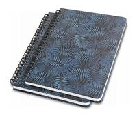 SIGEL JN602/2 Cuaderno de notas, A5, punteado, cubierta rígida, 120 páginas FSC | para lettering y bullet journal | negro/azul, 2 piezas - Jolie