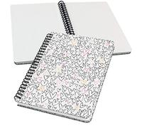 SIGEL JN620 Cuaderno de notas, A5, punteado, cubierta rígida, 120 páginas FSC | para lettering y bullet journal | negro/rosa/naranja - Jolie