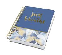 Sigel JN627 Cuaderno de notas, A5, punteado, cubierta rígida, 240 páginas FSC | para lettering y bullet journal | oro/azul - Jolie