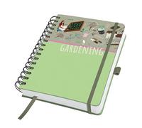 Sigel JN654 Cuaderno de notas, A5, liso, cubierta rígida, 240 páginas FSC | para lettering y bullet journal | marrón/verde/rosa - Jolie