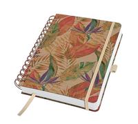 SIGEL JN820 Cuaderno de notas, A5, liso, cubierta rígida kraft, 240 páginas FSC | para lettering y bullet journal | rojo/amarillo/verde/púrpura - Jolie