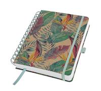 SIGEL JN821 Cuaderno de notas, A5, punteado, cubierta rígida kraft, 240 páginas FSC | para lettering y bullet journal | azul/rosa/amarillo/verde - Jolie