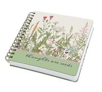 Sigel JQ200 Cuaderno cuadrado con espiral, A5+, punteadas, 240 páginas, 120 g/m², tapa dura | para bullet journaling, jardinería, ideas creativas, lettering, etc | verde/rosa/gris/naranja - Jolie