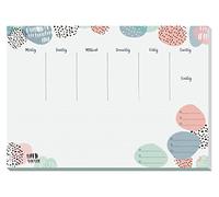 SIGEL JS101 - Planificador semanal de papel A3, 30 hojas, vegano, hecho de papel sostenible, Jolie Rose Inspiration