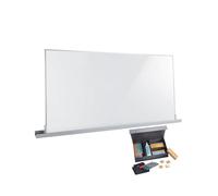 SIGEL MUB05 Meet up Set para método ágil, 1 x pizarra blanca móvil (90 x 180 cm), 1 x riel de pared, kit de accesorios