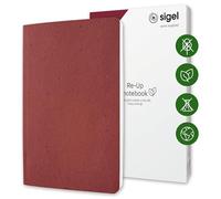 Sigel RU202 Libreta Re-Up - aprox A5 - cuadriculado - tapa blanda - rojo - 100 p - Certificación vegana NCP