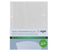 SIGEL SM191 Fundas transparentes para cubierta, A5, 10 unds.