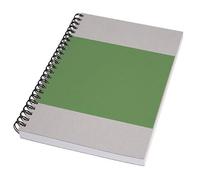 Sigel SN800 Cuaderno espiral A5 en blanco, tapa blanda, 160 páginas, papel reciclado 80 g/m², FSC, vegano, green/grey - Quicknote