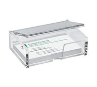 SIGEL VA112 Cajita para tarjetas de visita / Tarjetero acrílico, para hasta 80 tarjetas