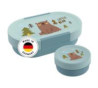 SIGG Lumo Brown Bear - Fiambrera para niños con lata adicional, diseño de unicornio, 2 en 1, sin BPA, 0,8 L