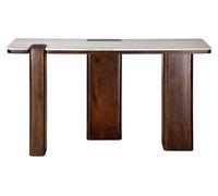 Signature - Consola en madera de mango y mármol - PUZZLE