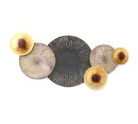 Signes Grimalt Adorno Pared Vintage | Aplique Metal Gris Contemporaneo 45X7X100cm