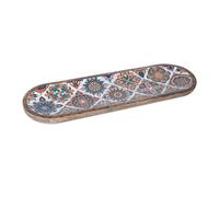SIGNES GRIMALT Bandeja Alargada de Madera Decorativa para Hogar y Cocina - Set de 2 Unidades