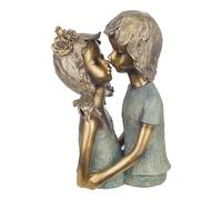 Signes Grimalt Figura Pareja Jóvenes Besos | Figura de persona Dorado Clasico 32X14X20cm