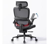SIHOO B100-SE Silla de Oficina Ergonómica con Soporte Lumbar, Silla de Malla para Oficina en Casa, Reposacabezas Ajustable y Reposabrazos 2D, Asiento Giratorio(Negro)