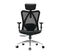 SIHOO M18 Silla Ergonómica de Oficina, Silla de Escritorio con Soporte Lumbar Ajustables, Reposacabezas y Apoyabrazos, Malla Giratoria, Mecanismo de Inclinación, Carga máxima de 150 kg/ 330LB
