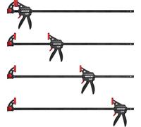 SIIIXS Sargentos de Barra, 4 piezas Abrazaderas de Barra, ancho de tensión 914mm, extensión 1100mm, fuerza de tensión 80Kg, con certificado GS
