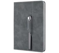 SIIXU A5 Leather Journal with Pen Holder for Women & Men, 192pg Notebook
